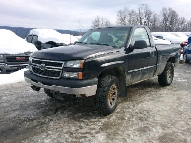 3GCEK14X87G243994 - 2007 CHEVROLET SILVERADO BLACK photo 2