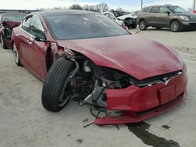 5YJSA1E20GF171395 - 2016 TESLA MODEL S 红色 照片 1