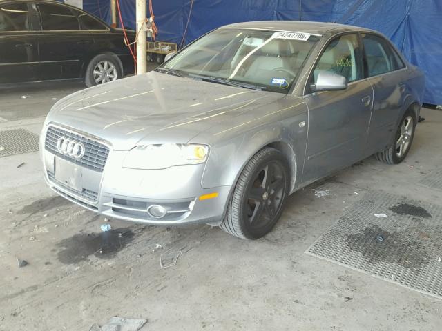 WAUAF68E05A443852 - 2005 AUDI A4 2.0T SILVER photo 2