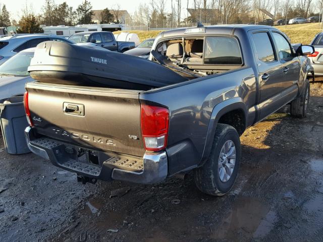 5TFDZ5BN1GX010552 - 2016 TOYOTA TACOMA DOU SILVER photo 4