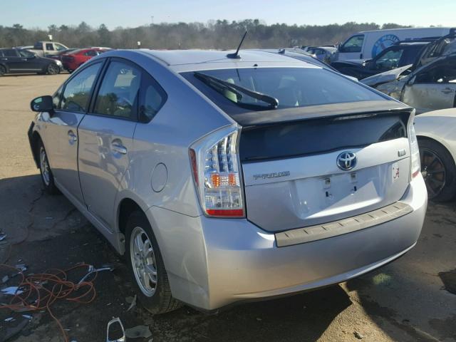 JTDKN3DU9A0076147 - 2010 TOYOTA PRIUS GRAY photo 3