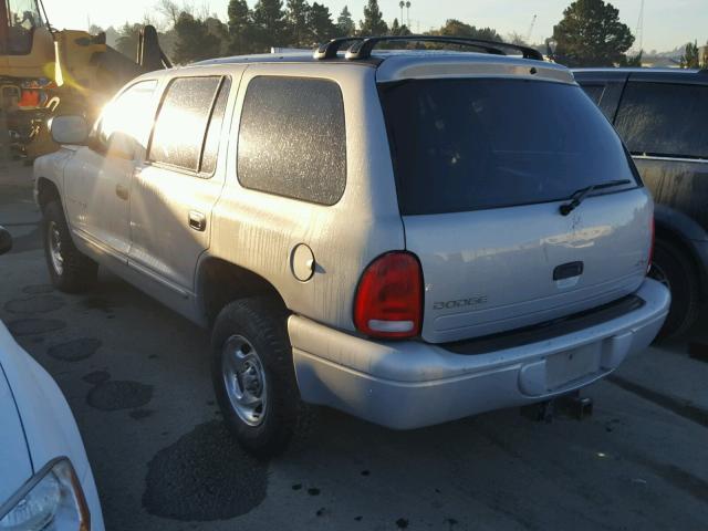 1B4HS28Y6WF222726 - 1998 DODGE DURANGO SILVER photo 3