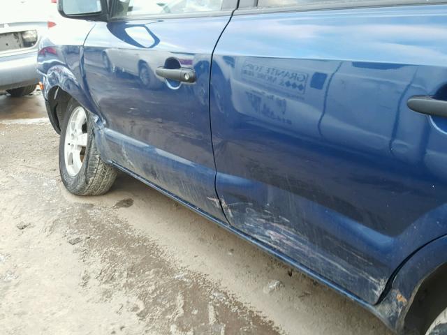 KM8JM12B87U515369 - 2007 HYUNDAI TUCSON GLS BLUE photo 9