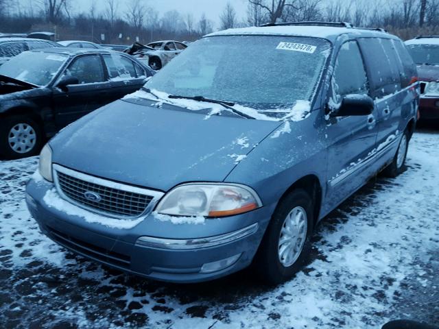 2FMZA5244YBC74583 - 2000 FORD WINDSTAR S BLUE photo 2