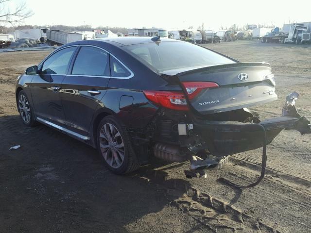 5NPE34AB0FH251553 - 2015 HYUNDAI SONATA SPO BLACK photo 3