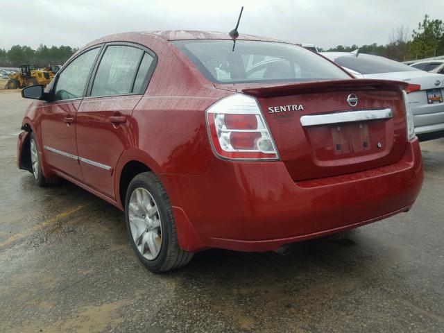 3N1AB6AP5CL640244 - 2012 NISSAN SENTRA 2.0 RED photo 3