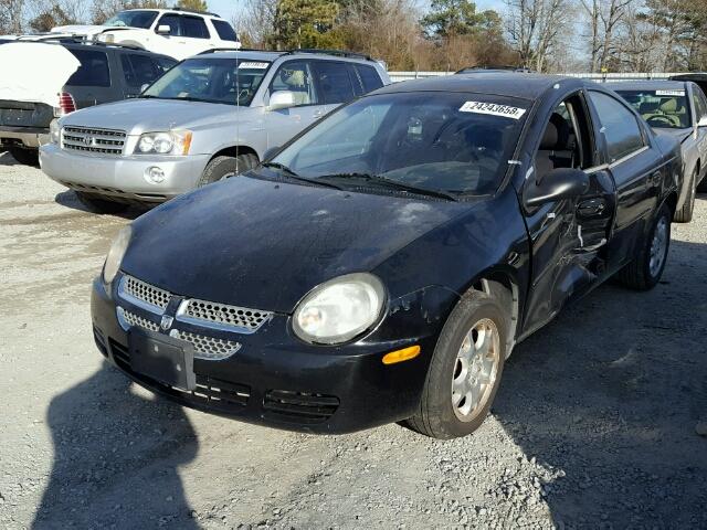 1B3ES56C95D224268 - 2005 DODGE NEON SXT BLACK photo 2