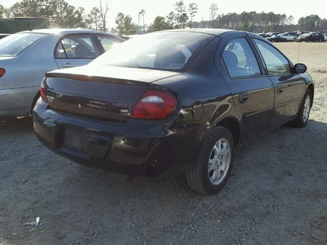 1B3ES56C95D224268 - 2005 DODGE NEON SXT BLACK photo 4