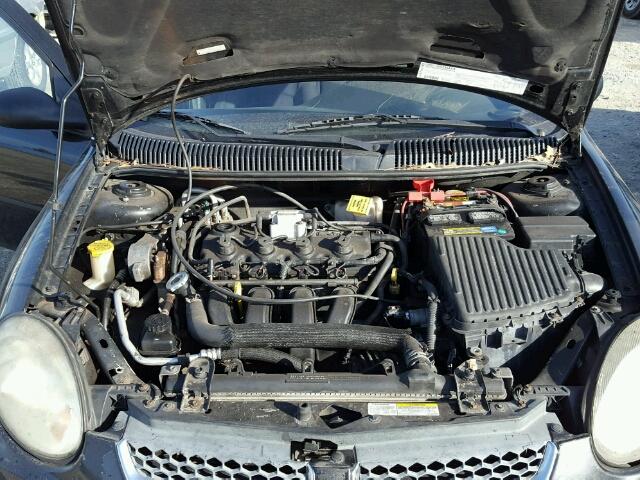 1B3ES56C95D224268 - 2005 DODGE NEON SXT BLACK photo 7