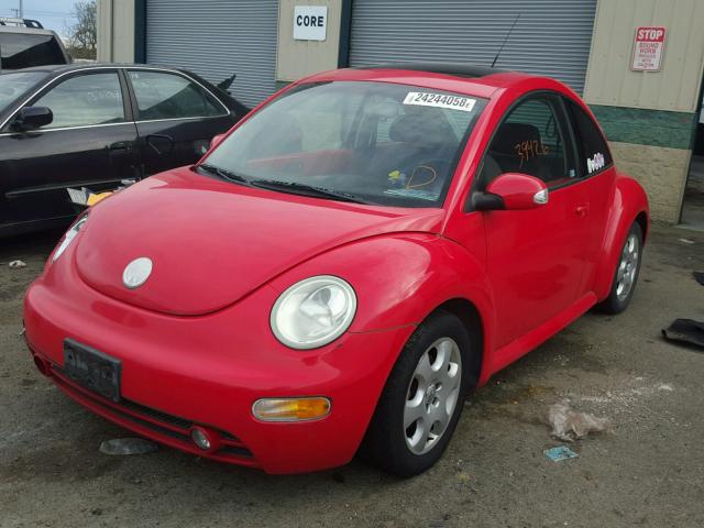 3VWCK21CX3M436204 - 2003 VOLKSWAGEN NEW BEETLE RED photo 2