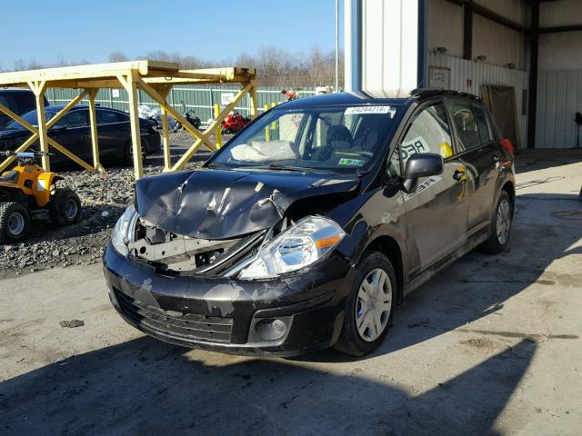 3N1BC1CP6BL516323 - 2011 NISSAN VERSA S BLACK photo 2