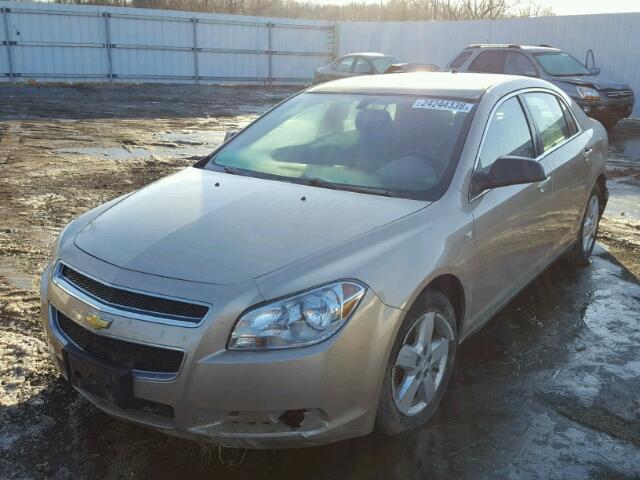 1G1ZG57B38F244217 - 2008 CHEVROLET MALIBU LS BEIGE photo 2