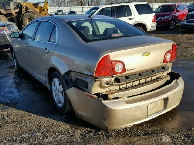 1G1ZG57B38F244217 - 2008 CHEVROLET MALIBU LS BEIGE photo 3