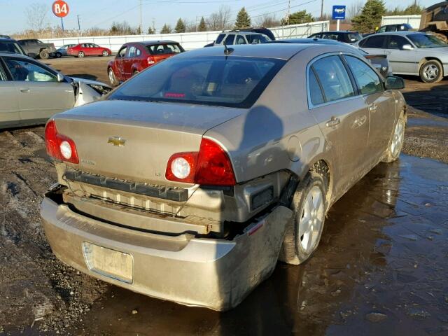 1G1ZG57B38F244217 - 2008 CHEVROLET MALIBU LS BEIGE photo 4