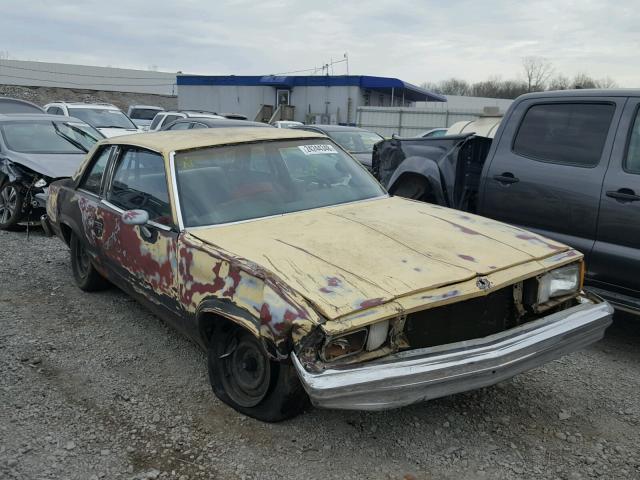 1W27KAD410741 - 1980 CHEVROLET MALIBU YELLOW photo 1