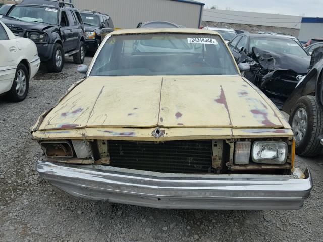 1W27KAD410741 - 1980 CHEVROLET MALIBU YELLOW photo 10