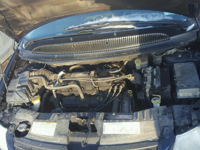 2D8GP44L35R581143 - 2005 DODGE GRAND CARA BLUE photo 7