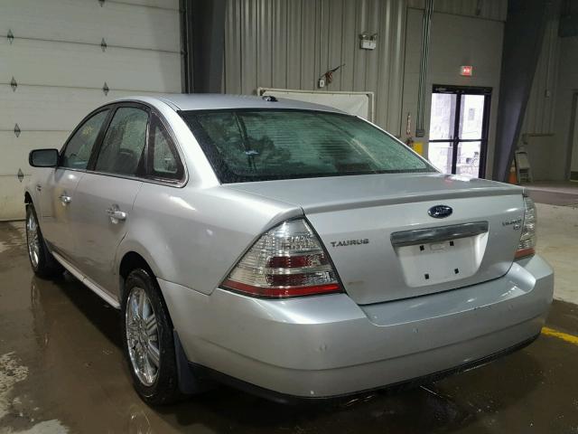 1FAHP28W09G100130 - 2009 FORD TAURUS LIM SILVER photo 3