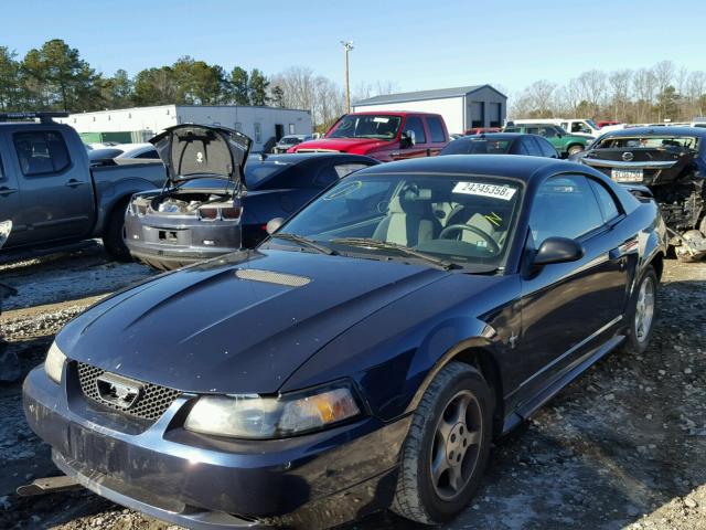 1FAFP40471F145945 - 2001 FORD MUSTANG BLUE photo 2