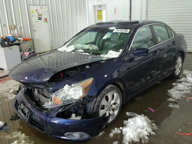 1HGCP2F83AA036411 - 2010 HONDA ACCORD EXL BLUE photo 2