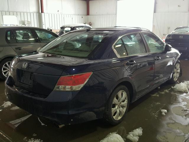 1HGCP2F83AA036411 - 2010 HONDA ACCORD EXL BLUE photo 4