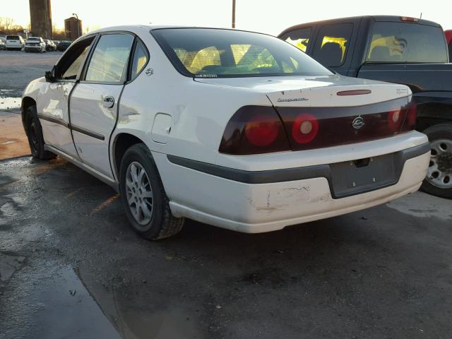 2G1WF55K029303622 - 2002 CHEVROLET IMPALA WHITE photo 3