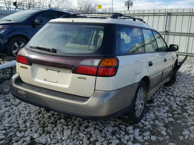 4S3BH675537633269 - 2003 SUBARU LEGACY OUT WHITE photo 4