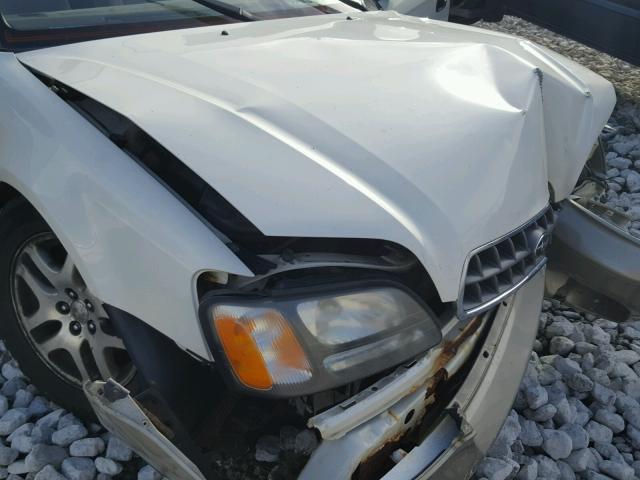 4S3BH675537633269 - 2003 SUBARU LEGACY OUT WHITE photo 9