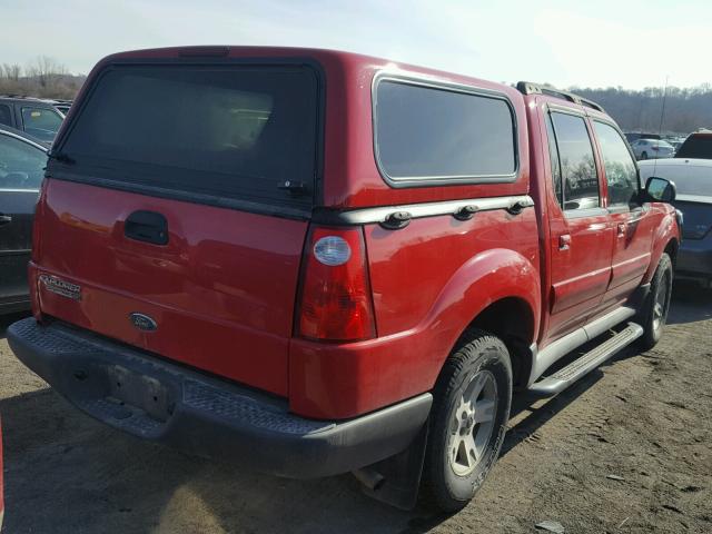 1FMZU77K85UB64359 - 2005 FORD EXPLORER S RED photo 4