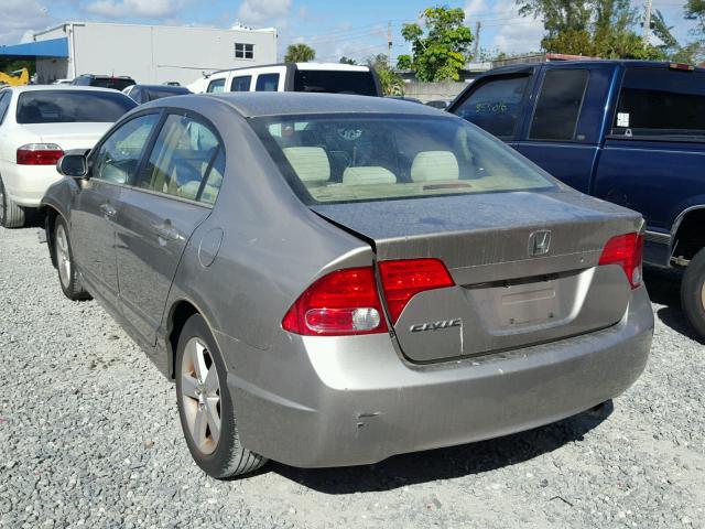 1HGFA16876L081923 - 2006 HONDA CIVIC EX BEIGE photo 3