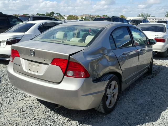 1HGFA16876L081923 - 2006 HONDA CIVIC EX ბეჟი ფოტო 4