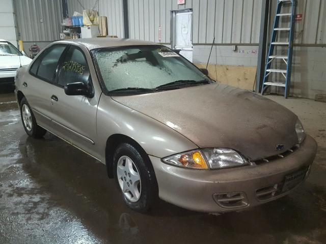 1G1JC524327421772 - 2002 CHEVROLET CAVALIER B TAN photo 1