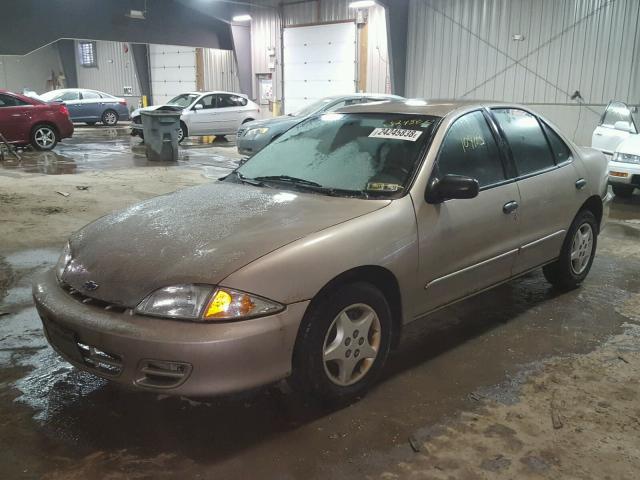 1G1JC524327421772 - 2002 CHEVROLET CAVALIER B TAN photo 2