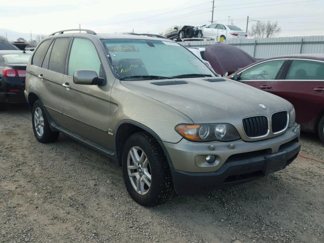 5UXFA13586LY39047 - 2006 BMW X5 3.0I GREEN photo 1