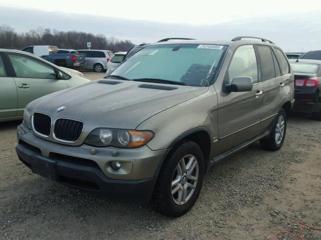 5UXFA13586LY39047 - 2006 BMW X5 3.0I GREEN photo 2