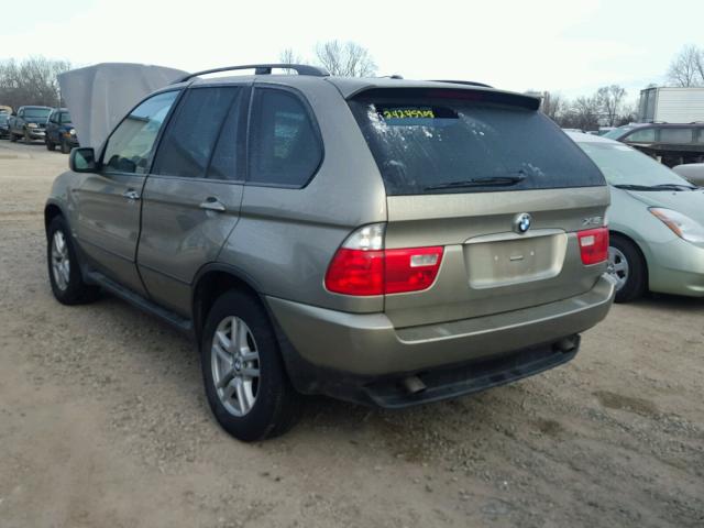 5UXFA13586LY39047 - 2006 BMW X5 3.0I GREEN photo 3