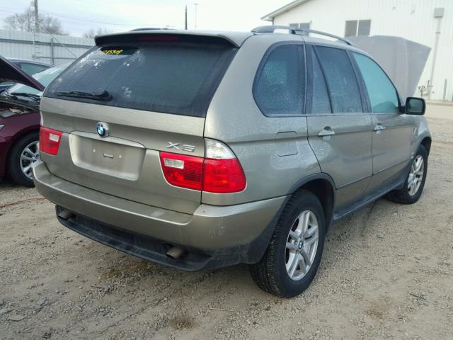 5UXFA13586LY39047 - 2006 BMW X5 3.0I GREEN photo 4