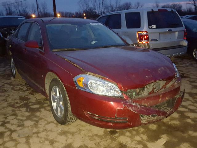 2G1WT57KX91251320 - 2009 CHEVROLET IMPALA 1LT BURGUNDY photo 1