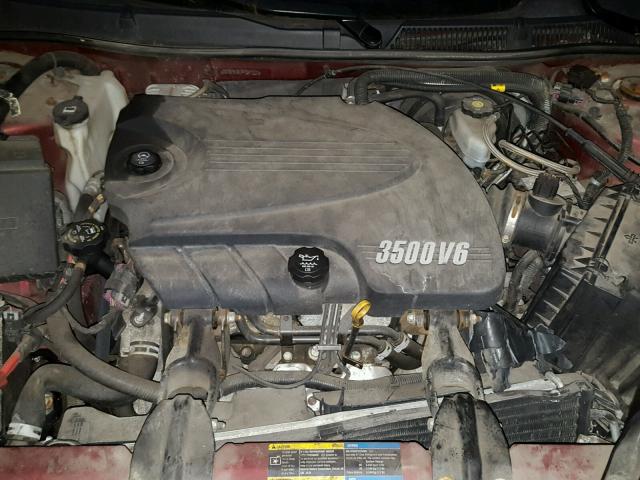 2G1WT57KX91251320 - 2009 CHEVROLET IMPALA 1LT BURGUNDY photo 7