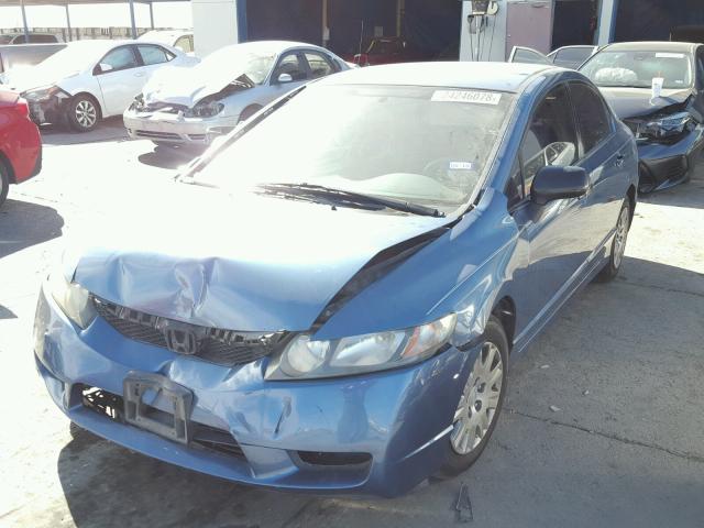 2HGFA1F34BH514321 - 2011 HONDA CIVIC VP BLUE photo 2