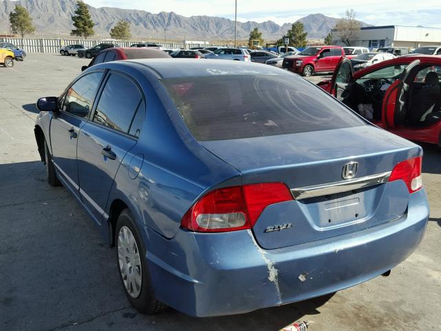 2HGFA1F34BH514321 - 2011 HONDA CIVIC VP BLUE photo 3