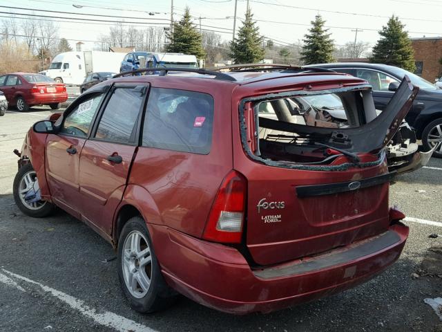 1FAFP36311W166718 - 2001 FORD FOCUS SE RED photo 3