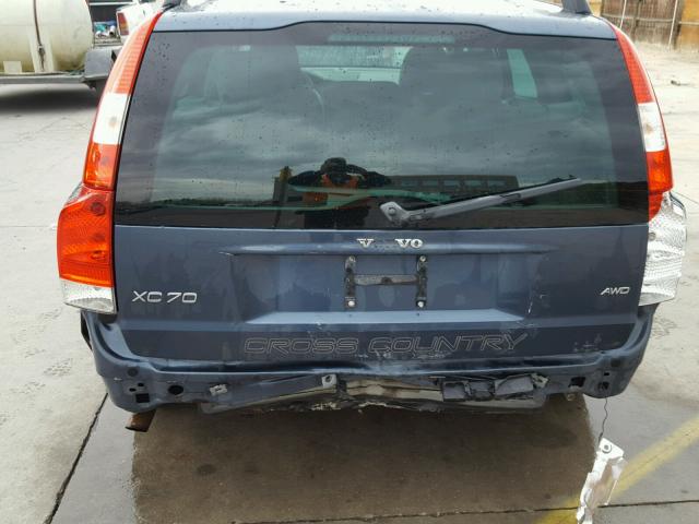 YV4SZ592971278493 - 2007 VOLVO XC70 BLUE photo 9