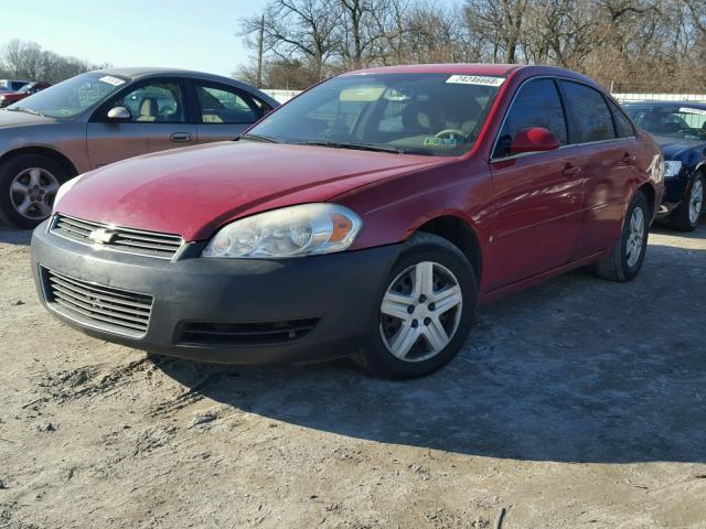 2G1WB58K779216752 - 2007 CHEVROLET IMPALA LS RED photo 2