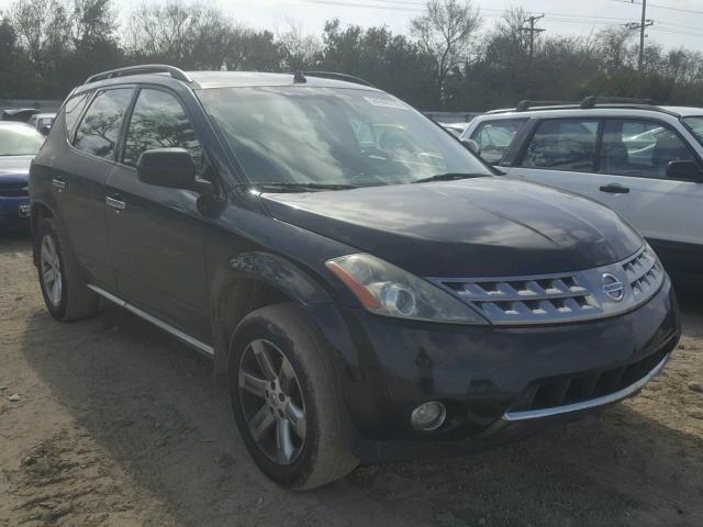 JN8AZ08W16W513934 - 2006 NISSAN MURANO SL BLACK photo 1