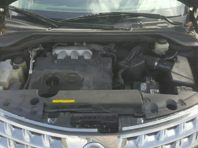 JN8AZ08W16W513934 - 2006 NISSAN MURANO SL BLACK photo 7