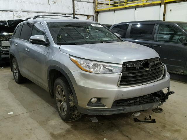 5TDBKRFH1FS197643 - 2015 TOYOTA HIGHLANDER SILVER photo 1