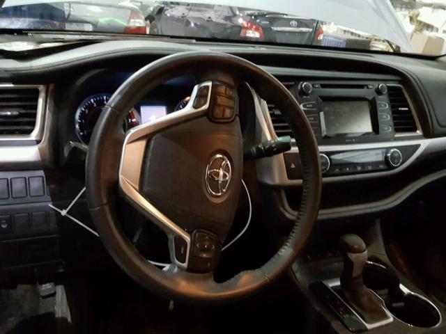 5TDBKRFH1FS197643 - 2015 TOYOTA HIGHLANDER SILVER photo 9