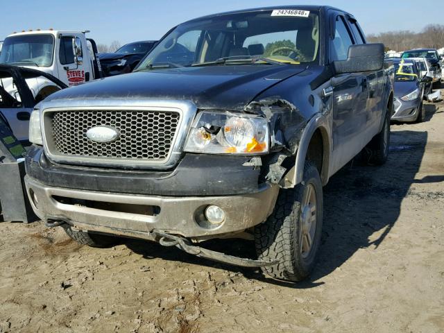 1FTPX14596NA77192 - 2006 FORD F150 BLACK photo 2