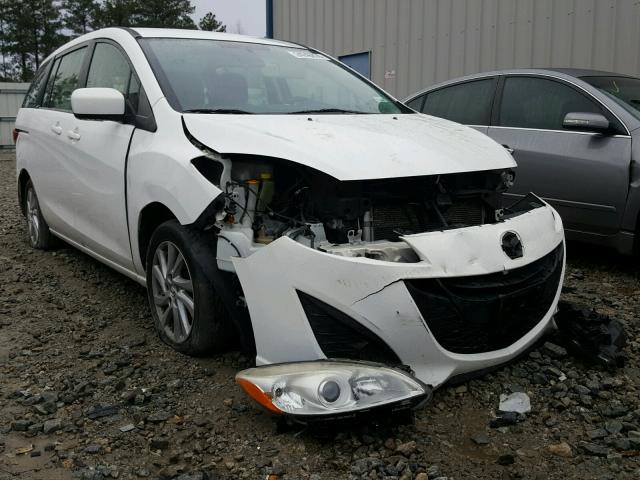 JM1CW2BL7C0106299 - 2012 MAZDA 5 WHITE photo 1